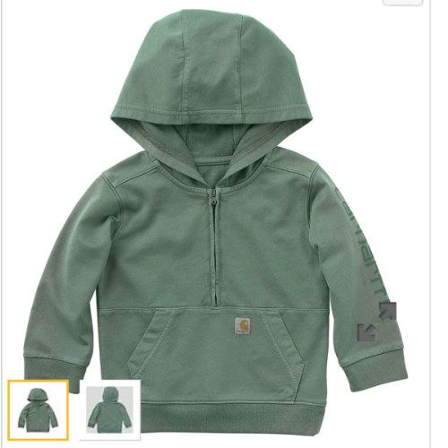 Kids' Long Sleeve Re-Engineered Garment Dye Half-Zip Sweatshirt  (Baby/Toddler)