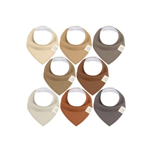 8-Pack Organic Bandana Bibs