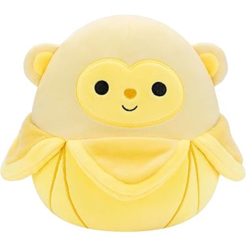 Squishmallows Original 8-Inch Pierogi Banana Monkey - Official Jazwares Plush