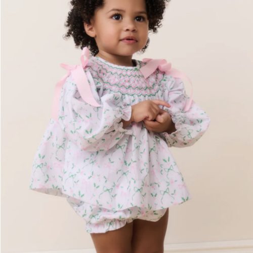 Cecil & Lou Baby Smocked Holiday Set