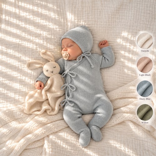 Emmanuel Jumpsuit + Bonnet – Olive and Cradle