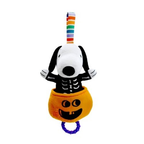 Peanuts Halloween Snoopy On-The-Go Pumpkin Ziggle Toy: Fine Motor Skills Development, Hanging Loop, Motion Features, Multiple Textures