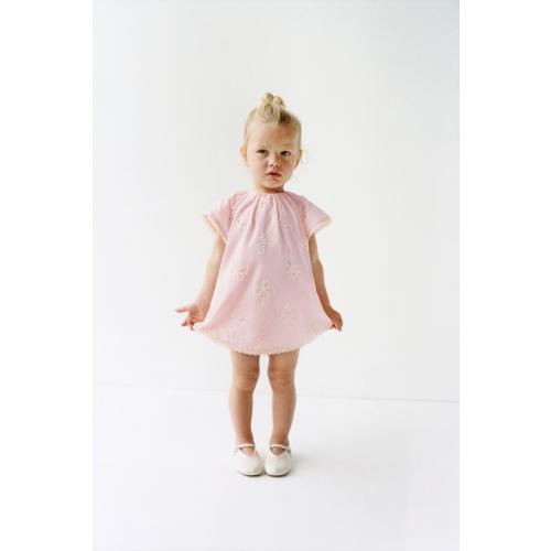 EMBROIDERED BUTTERFLY DRESS AND BLOOMER SET - Pink | ZARA United States