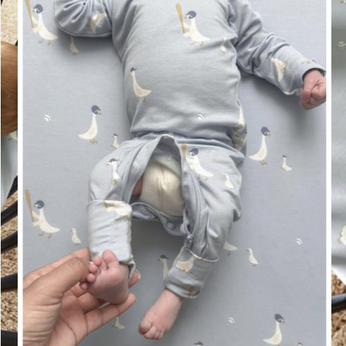 Convertible Footie Pajamas | Baseball Goose