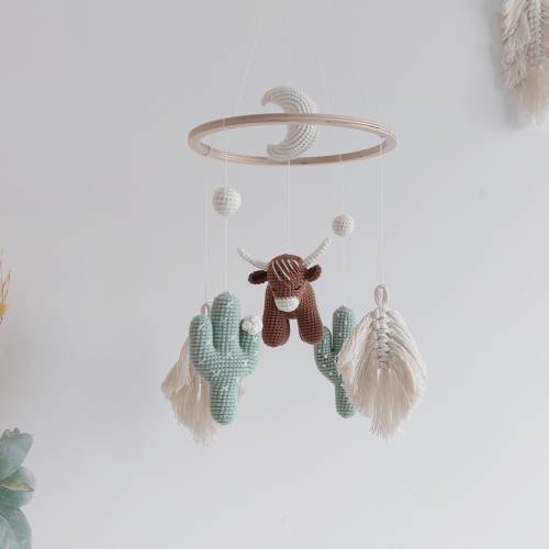 Wild West baby mobile | Corrida nursery mobile | Baby shower decor
