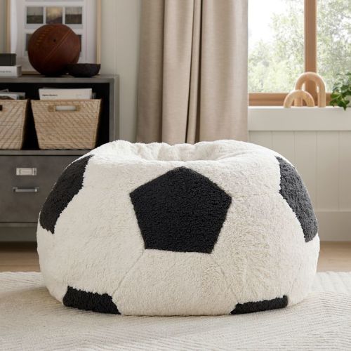 Soccer Ball Bean Bag Chair Slipcover Only
