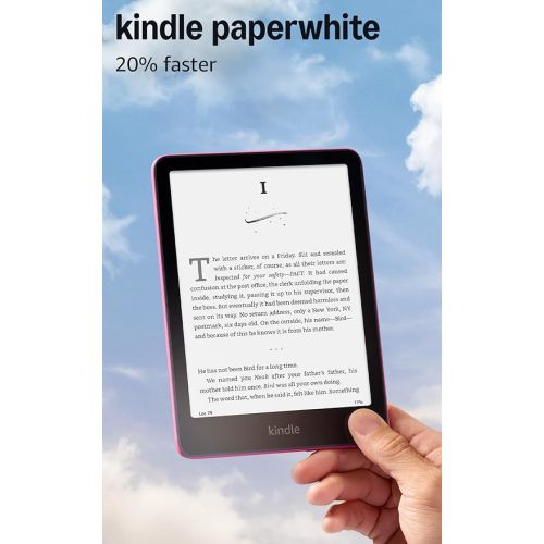 Amazon Kindle Paperwhite 16GB (newest model) – 20% faster, with new 7" glare-free display and weeks of battery life – Raspberry