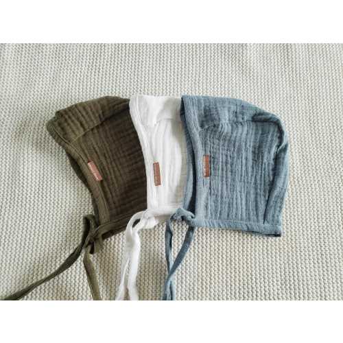 Muslin Classic Baby Bonnet | Handmade with love