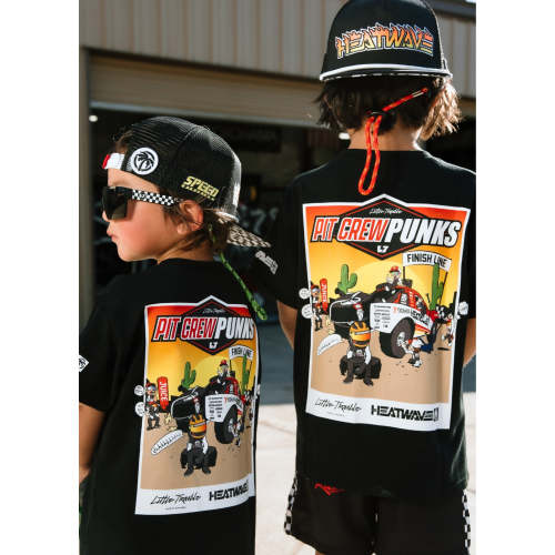 Little Trouble x Heatwave T-shirt | Pit Crew Punks