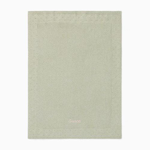 Dot Border Baby Blanket