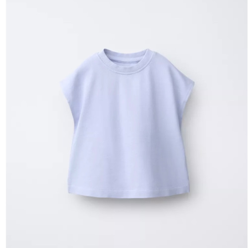 PLAIN LABEL T-SHIRT - Blue / Lavender | ZARA United States