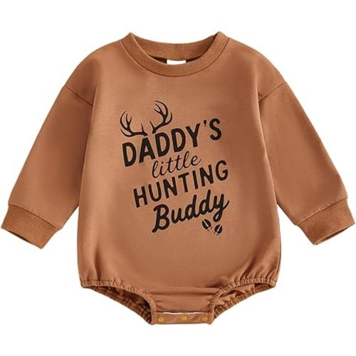 Kayotuas Western Baby Boy Girl Clothes Cowgirl Sweatshirt Romper Long Sleeve Bodysuit Oversized Sweater Spring Fall Outfits