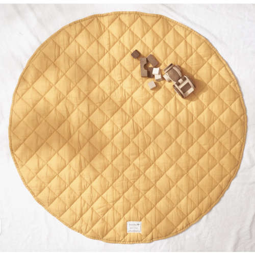 Warren Hill Quilted Linen Baby Play Mat – Sunflower