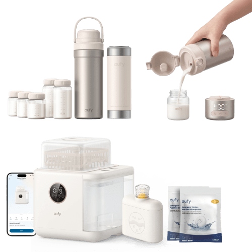 eufy Bottle Washer S1 Pro & Portable Milk Warmer E10 & Portable Milk Cooler E10