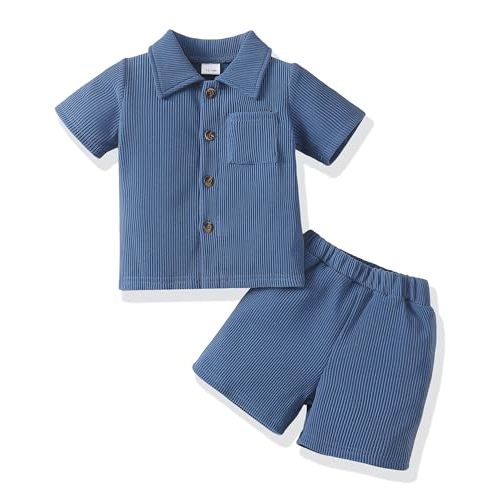 Toddler Baby Boy Clothes Summer Outfits Cotton Short Sleeve T-Shirt Dinosaurs Shorts Set Boy Clothes Outfits Set