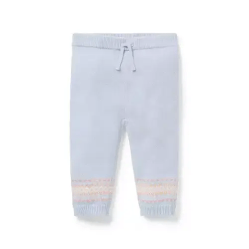 Baby Arctic Blue Baby Fair Isle Sweater Pant by Janie and Jack