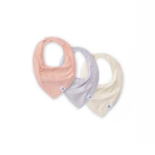 Pink Sand Organic Baby Bandana Bibs Pack of 3