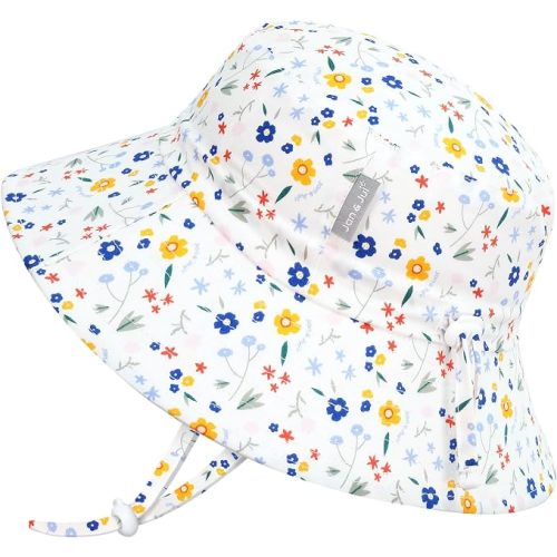 JAN & JUL Girls' Grow-with-Me Cotton Bucket Sun-Hats for Baby and Kids