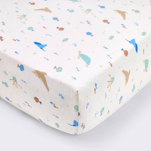 Cotton Fitted Crib Sheet - Sea Life - Cloud Island™