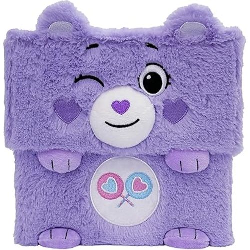 Happy Nappers Care Bears: Storables 12" Box - Share Bear - Purple Character Themed Bin, Fabric Storage Container, Opening Top Lid, Holds Toys, Books & More, Licensed