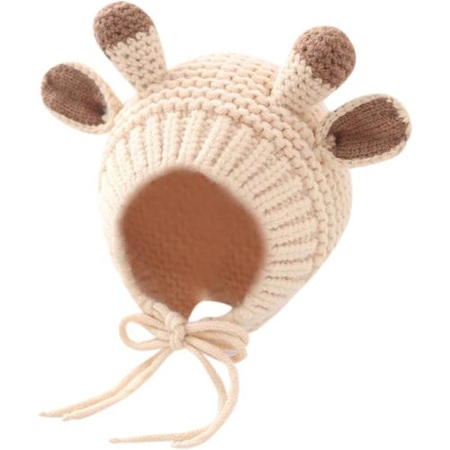 MINGSEECESS Kids Knitted Beanie Hat Cute Frog Cartoon Winter Warmer Cap with Big Eyes for Baby Boys Girls