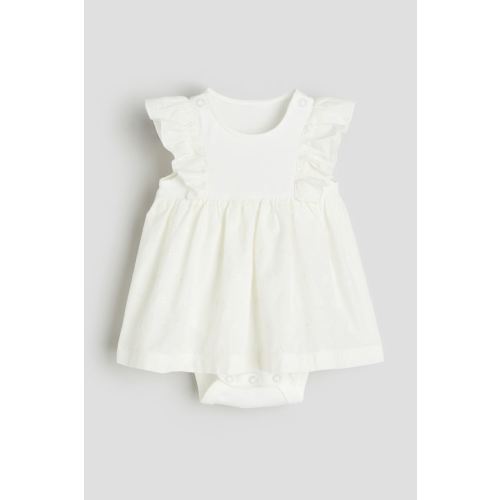 Ruffle-trimmed Bodysuit Dress