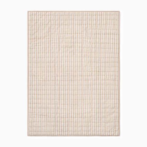 Modern Stripe Reversible Baby Quilt