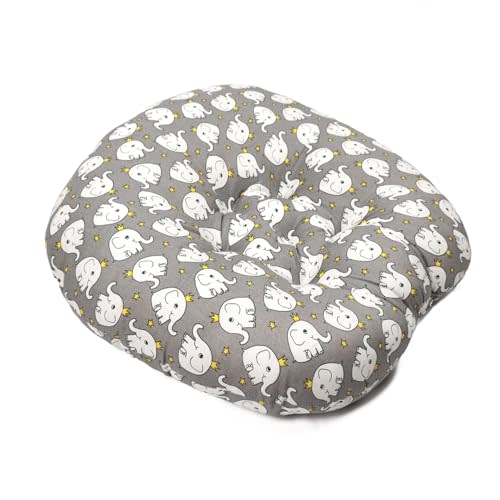 Floor Lounge Pillow, Skin Friendly Lounger Pillow with Handle Multifunctional Soft 𝖡𝖺𝖻𝗒 Shower Gift (Grey)