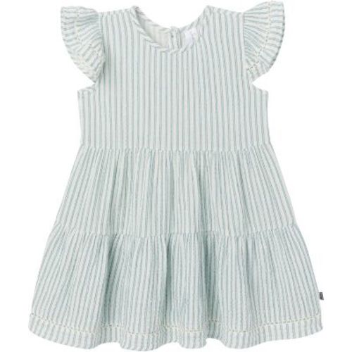 Modern Moments™ By Gerber Mommy And Me Baby Girls' Gauze Dress, Teal Stripe, 18 Months