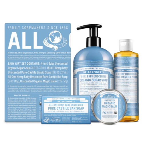 Baby Unscented Body Care Gift Set | Organic | Dr. Bronner's