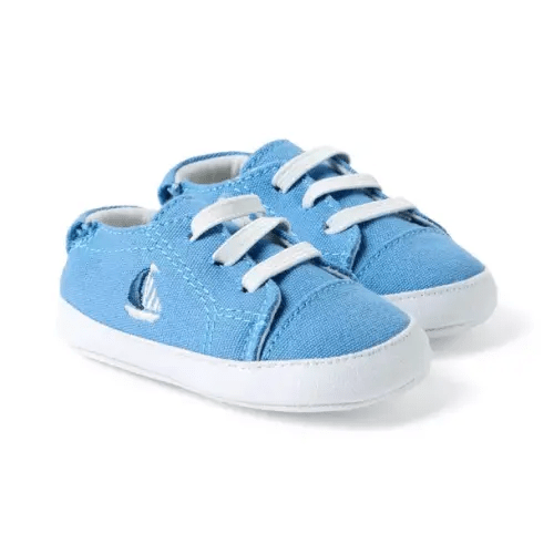 Baby Blue Whirlpool Baby Sailboat Sneaker by Janie and Jack
