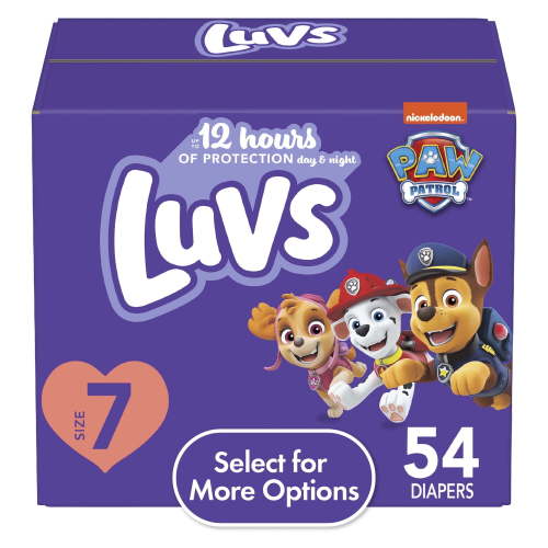 Luvs, Diapers, Size 7, 54 ct with Wetness Indicator and Leakguards