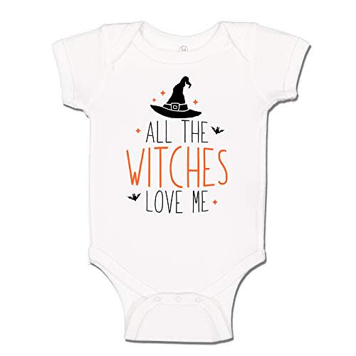All The Witches Love Me Baby Bodysuit or Toddler T-Shirt for Halloween
