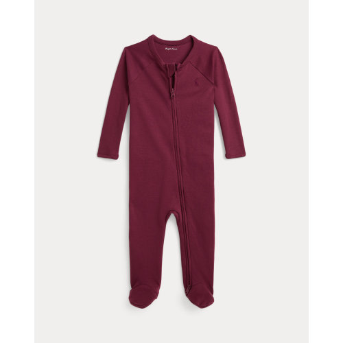 Cotton Interlock Footed Coverall for Baby Boys | Ralph Lauren