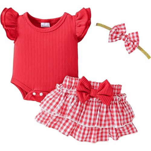 Weebaby Preemie Newborn Girl Clothes Baby Double Ruffle Romper Summer Dress Newborn Photography Outfits Girl 0 3 6 Months