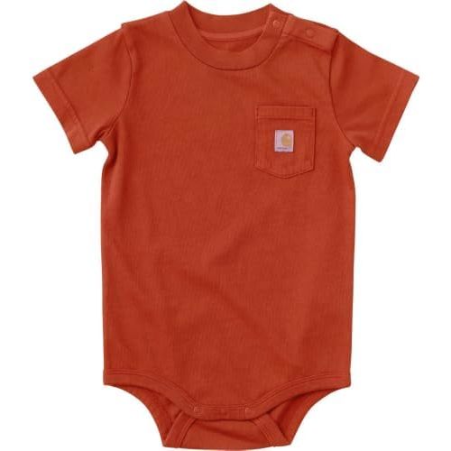 Carhartt Kid's CA5027 Short-Sleeve Pocket Bodysuit - Unisex