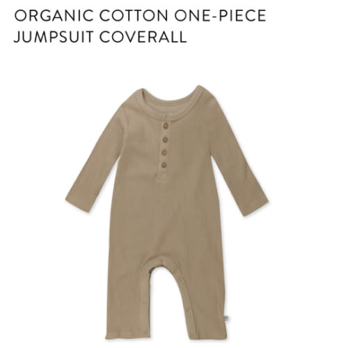 Organic Cotton One-Piece Jumpsuit Coverall | Honest Baby Clothing