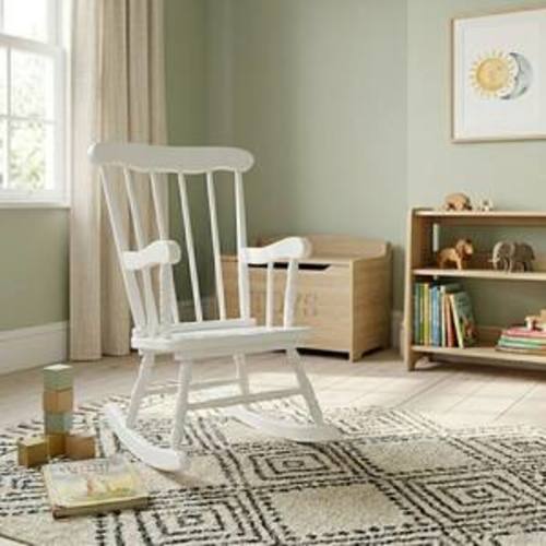White Rocking Kids Chair