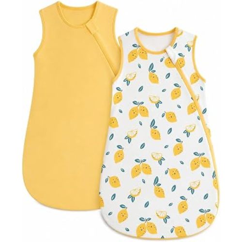 WYTbaby 2 Pack Cotton Baby Sleep Sack, Wearable Blanket