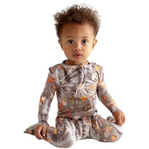 Posh Peanut Convertible Baby Sleepers - Boys Footless Baby Pajamas with 2 Way Zipper for Easy Diaper Changes