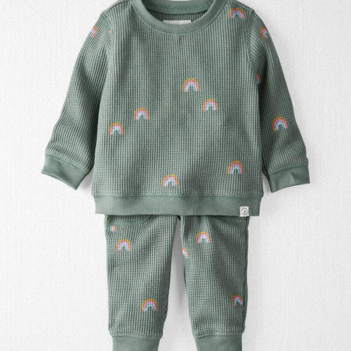 Baby 2-Piece Organic Cotton Waffle Knit Top & Pant Set | Carter’s Oshkosh Canada
