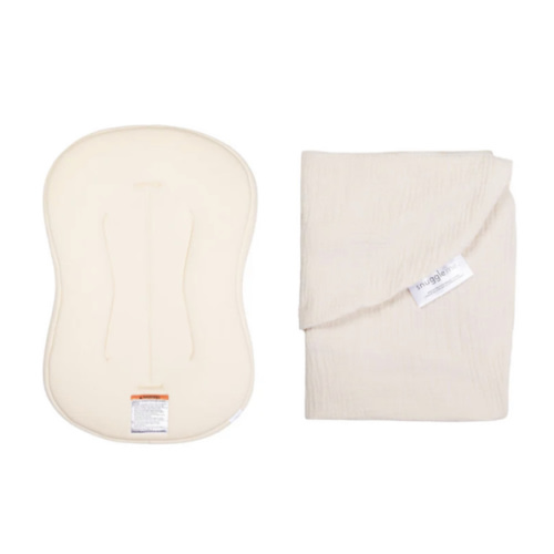 Lounger Curve + Muslin Cover Set | Natural