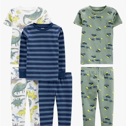 Simple Joys by Carter's Boys' 6-Piece Snug Fit Cotton Pajama Set