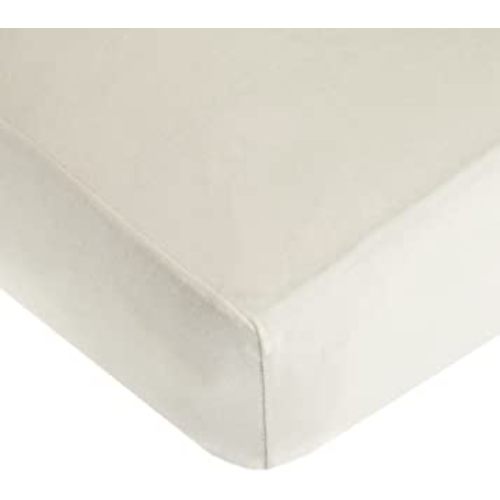 American Baby Company 100% Natural Cotton Fitted Crib Sheet 52" x 28" - Soft, Breathable, Hypoallergenic & Gentle Toddler Bed Sheet, Ivory, Neutral for Boys & Girls