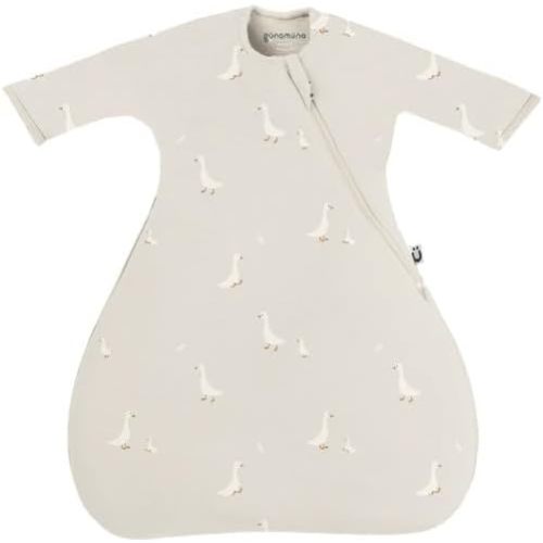 GUNAMUNA Long-Sleeve Transitional Swaddle Sleep Bag – Soothes Infants, Easy Diaper Changes with WONDERZiP
