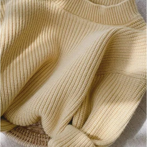 Baby Toddler Solid Color Loose Sweater