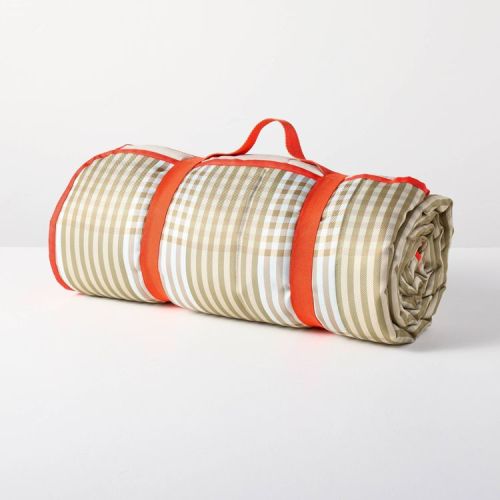 Oversized Picnic Blanket Tan Gingham - Hearth & Hand™ with Magnolia