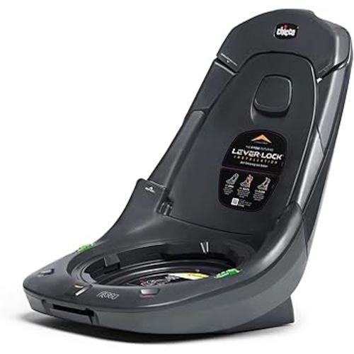 Chicco Fit360 Rotating Convertible Car Seat Base, Additional Base for The Fit360 Rotating Convertible Car Seat, LeverLock Installation | Anthracite/Grey