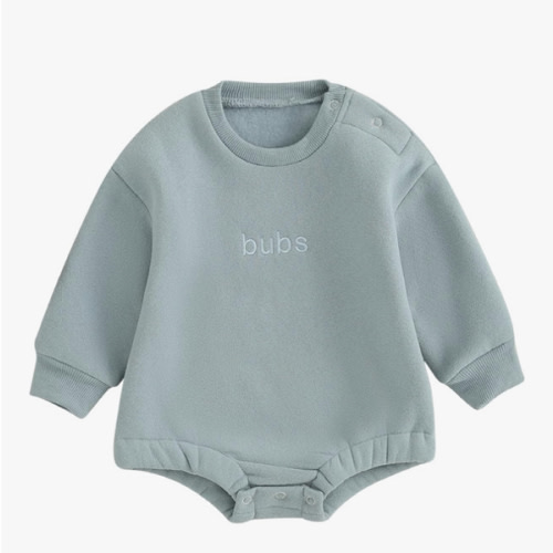 VISGOGO Newborn Infant Baby Boy Girls Oversized Romper Little Dude Sweater Onesie Coming Home Outfit Neutral Clothes
