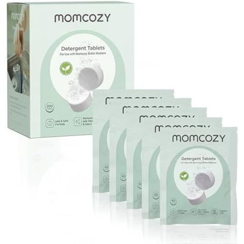 Momcozy Official Detergent Tablets for Momcozy Baby Bottle Washer, 200 Tablets